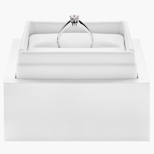 Pierścionek zaręczynowy Triumph of Love: białe złoto, diament